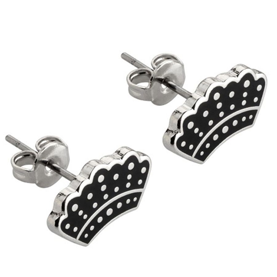 Hard Enamel Metal Earrings - Custom Aprons Now
