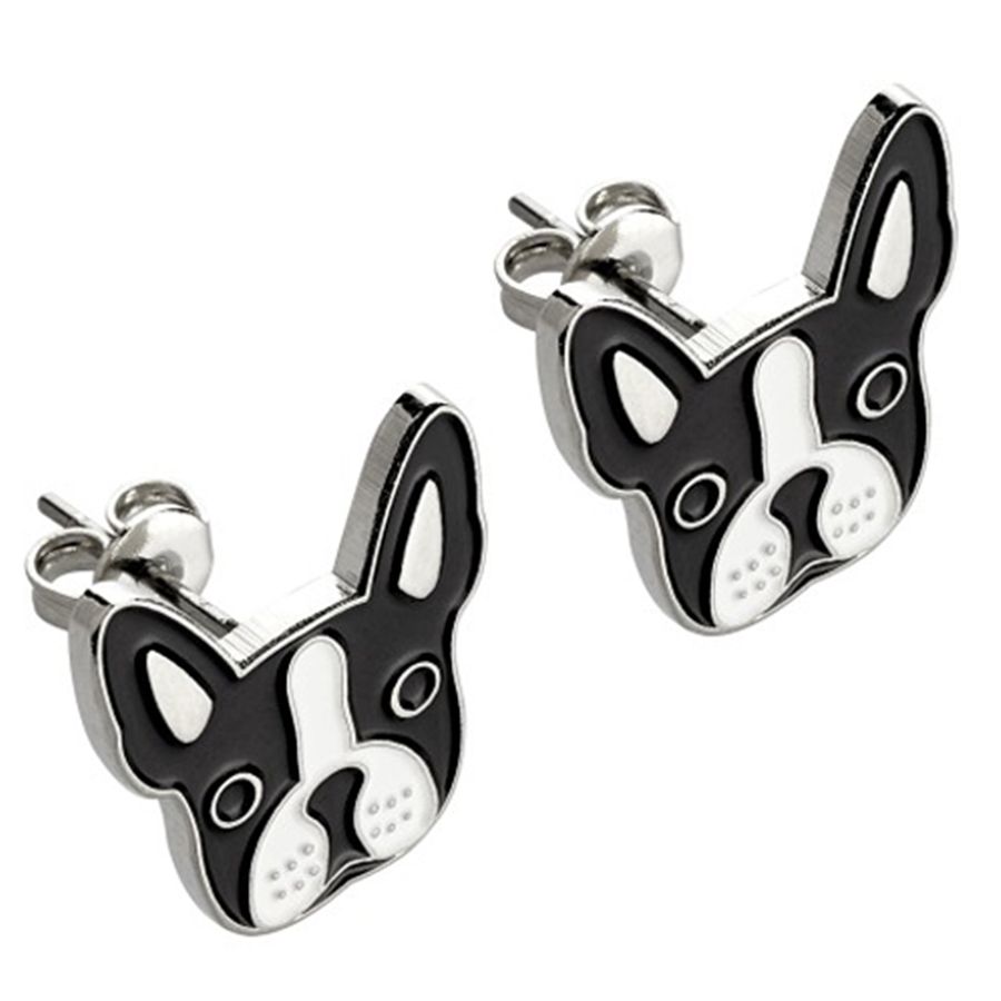 Soft Enamel Metal Earrings - Custom Aprons Now