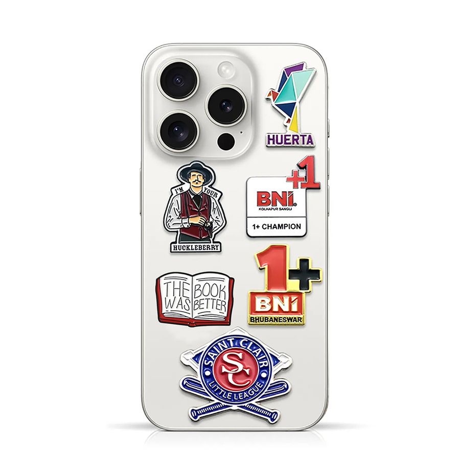 Soft Enamel Metal Sticker - Custom Aprons Now