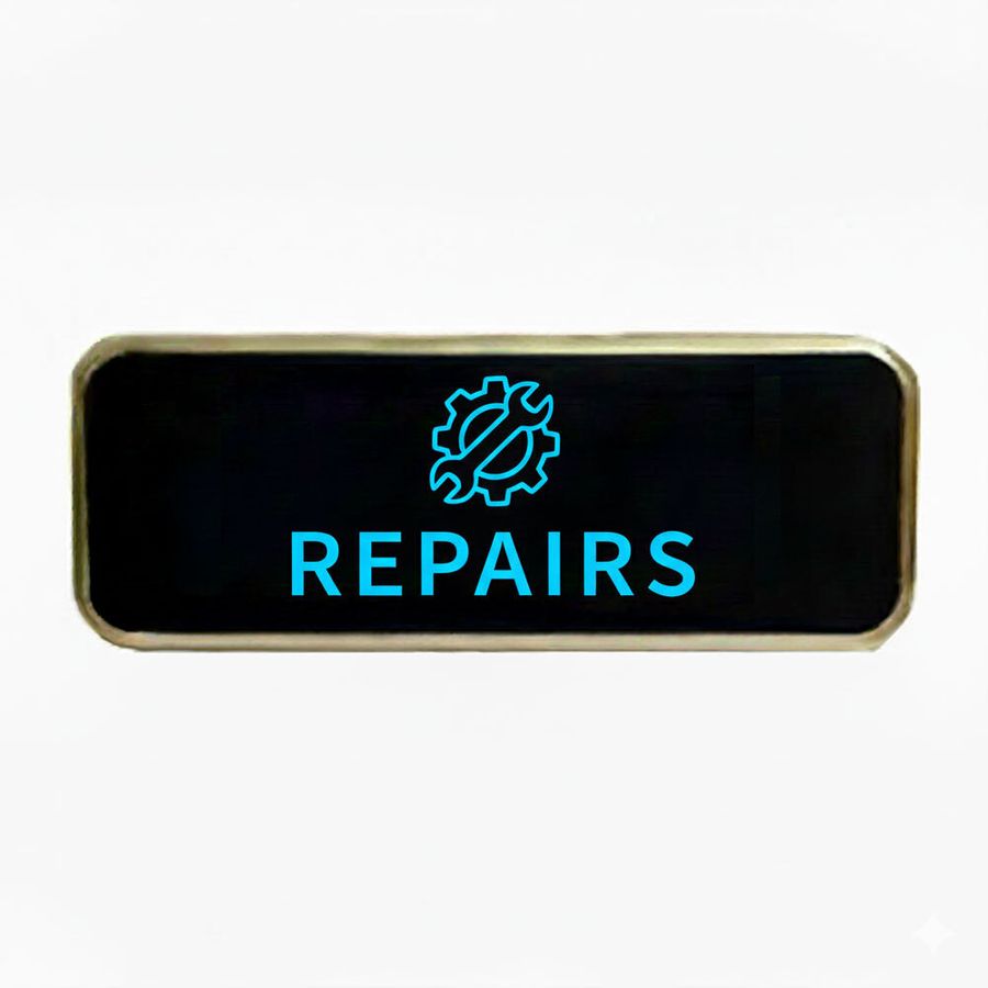 LED Name Badges - Custom Aprons Now