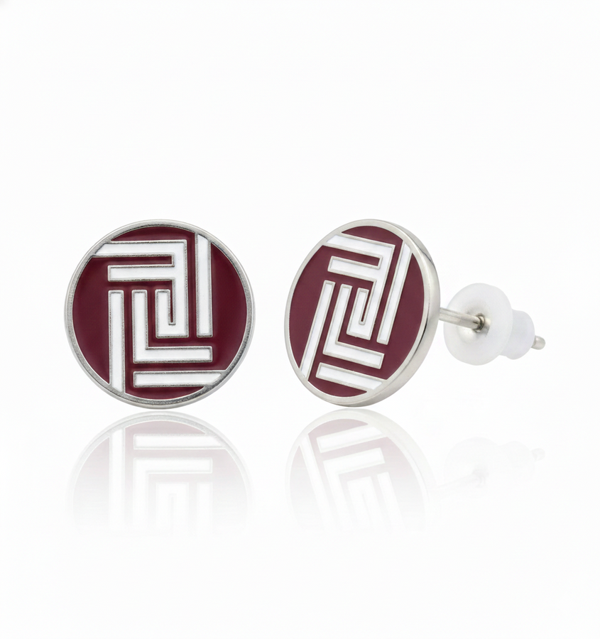 Soft Enamel Metal Earrings - Table Covers Now