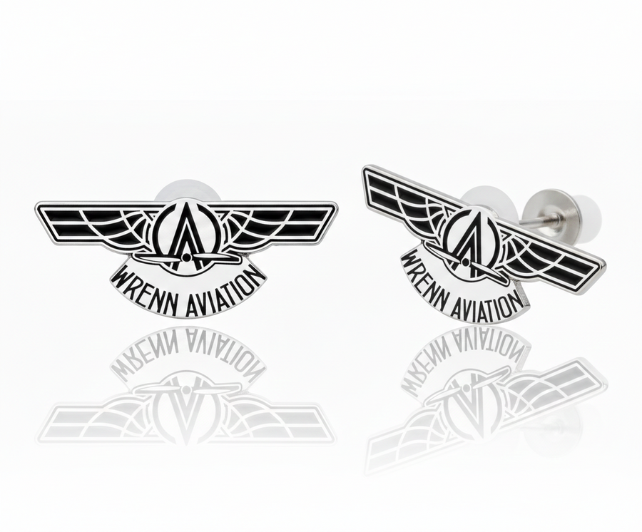 Hard Enamel Metal Earrings - Table Covers Now