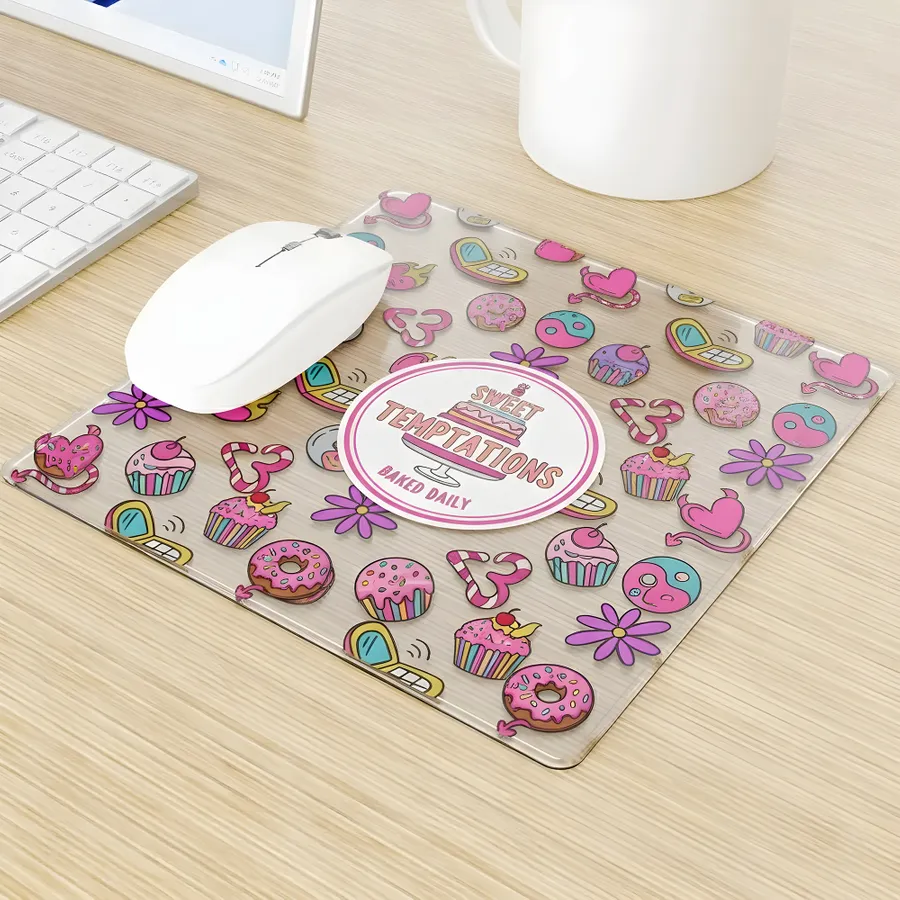 Custom Acrylic Transparent Mouse Pad - Custom Aprons Now