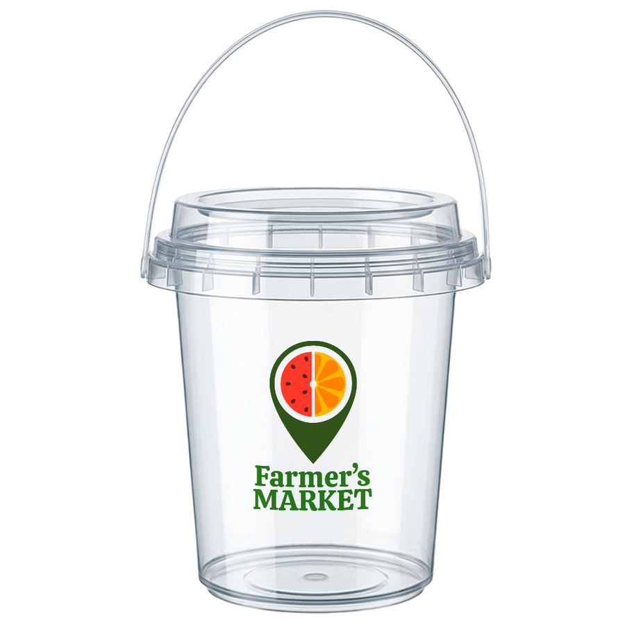 Premium Transparent Drink Buckets - Custom Aprons Now