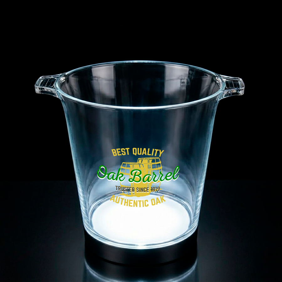 Multi-Color Light-Up Drink Buckets - Custom Aprons Now