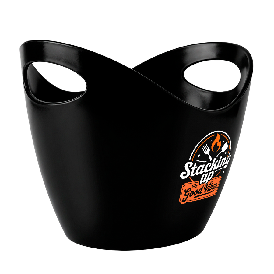 Curved Dual-Handle Drink Buckets - Custom Aprons Now