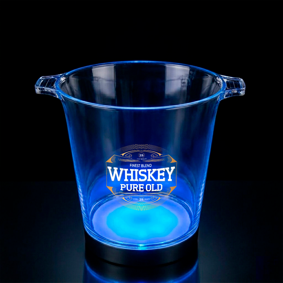 Multi-Color Light-Up Drink Buckets - Custom Aprons Now
