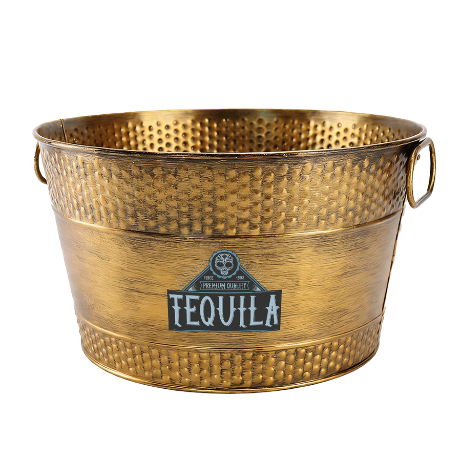 Galvanized Beverage & Ice Buckets - Custom Aprons Now