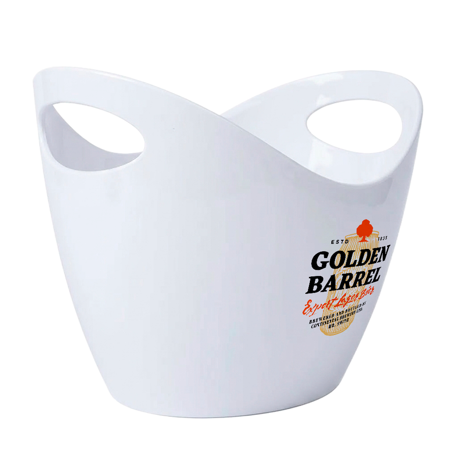 Curved Dual-Handle Drink Buckets - Custom Aprons Now