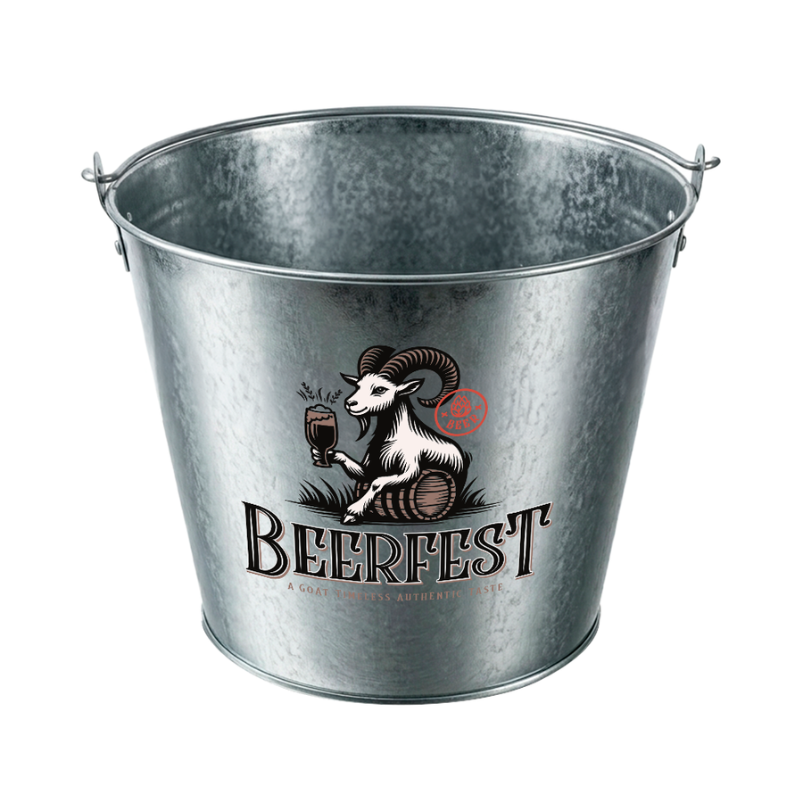 Tinplate Beer Buckets & Opener Combo - Custom Aprons Now