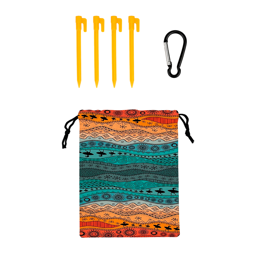 Windproof Beach Mats - Custom Aprons Now