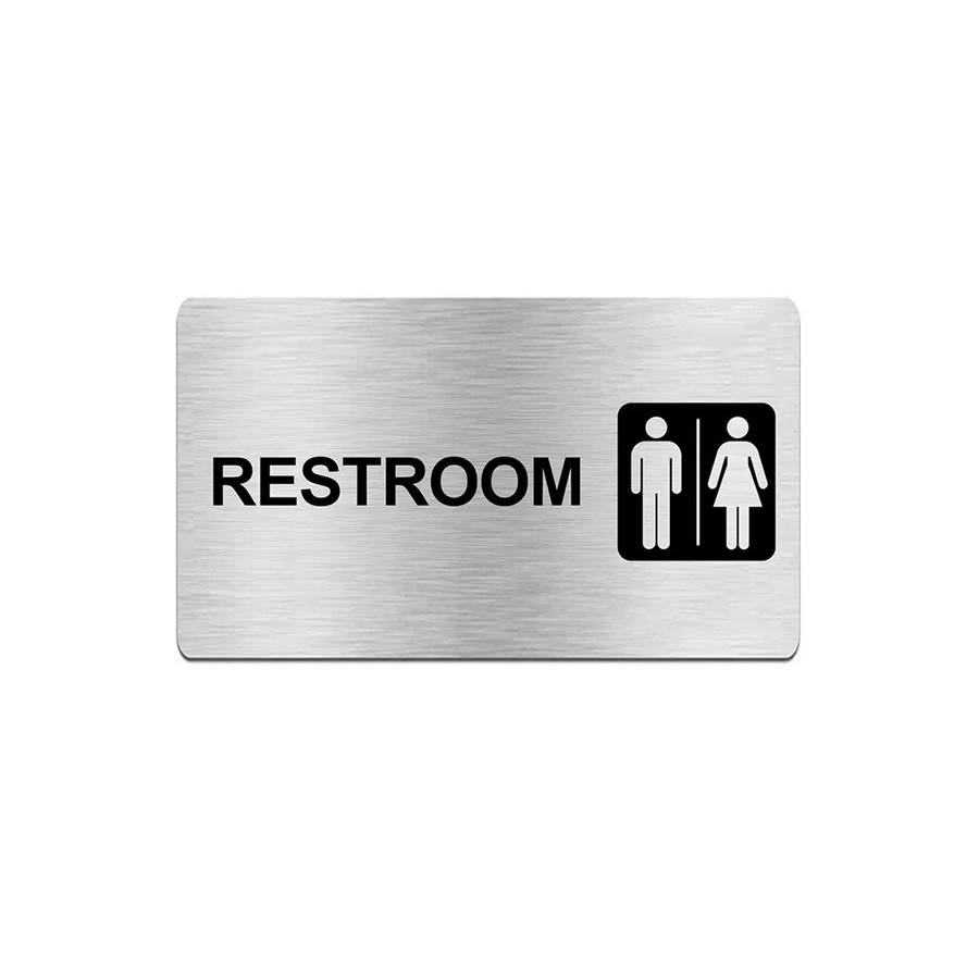 Stainless Steel Door Signs - Custom Aprons Now