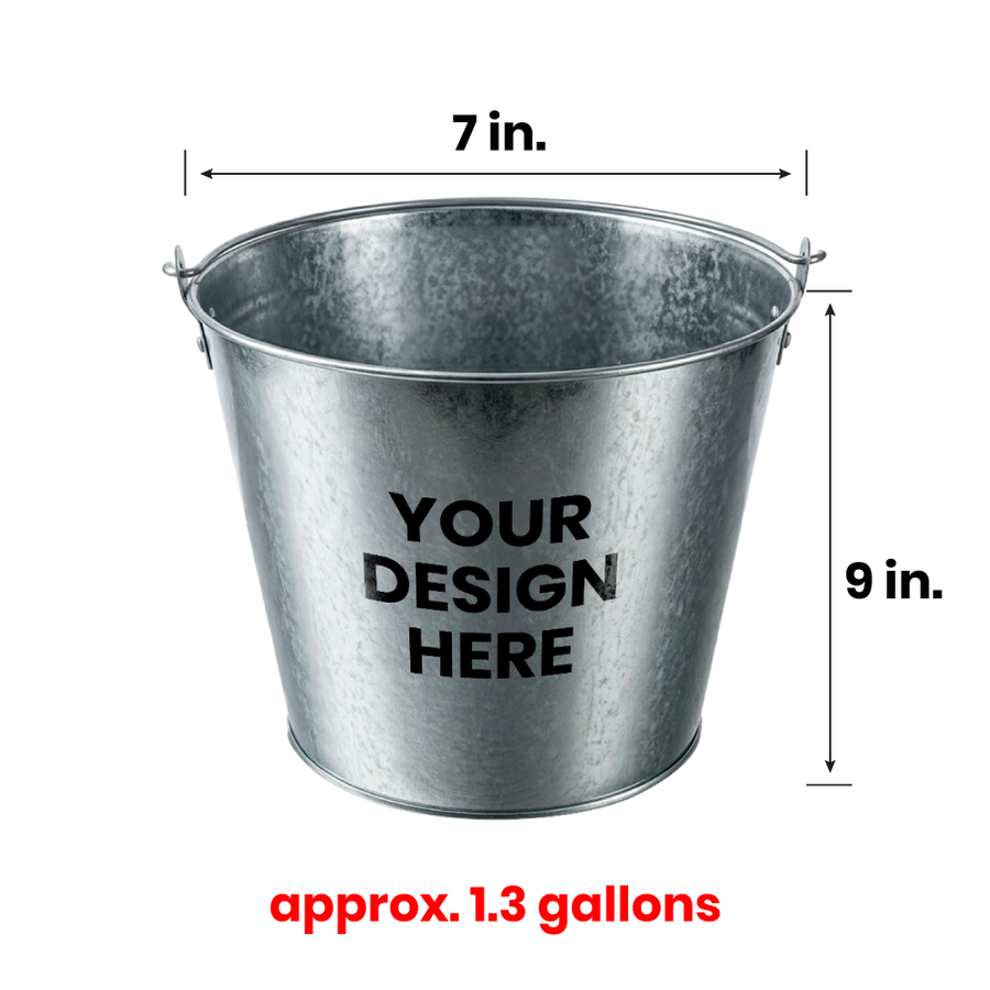 Tinplate Beer Buckets & Opener Combo - Custom Aprons Now