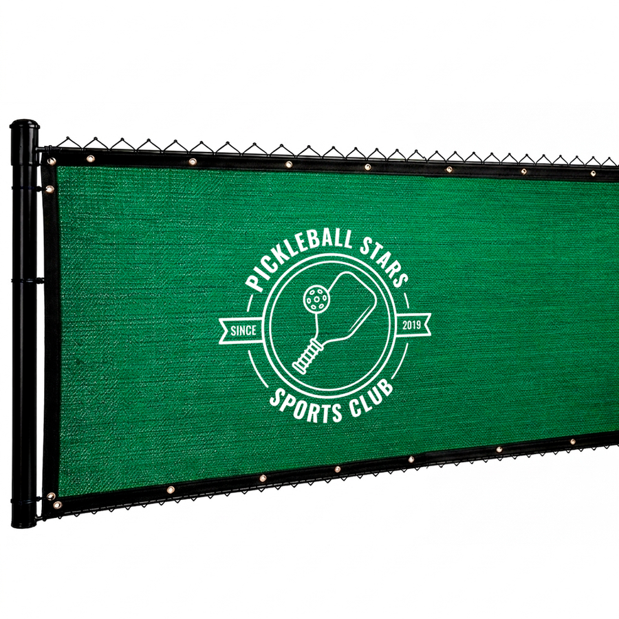 Custom 98% Blockage Fence Screen - Table Covers Now