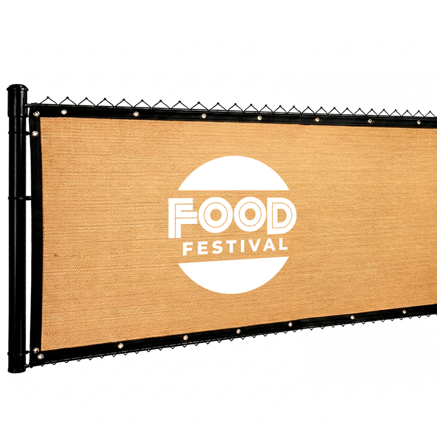 Custom 98% Blockage Fence Screen - Table Covers Now