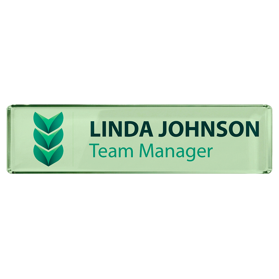 Acrylic Desktop Name Badges - Custom Aprons Now
