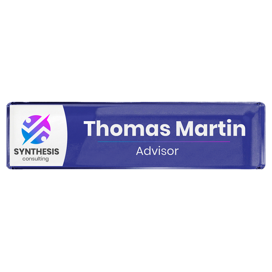 Acrylic Desktop Name Badges - Custom Aprons Now