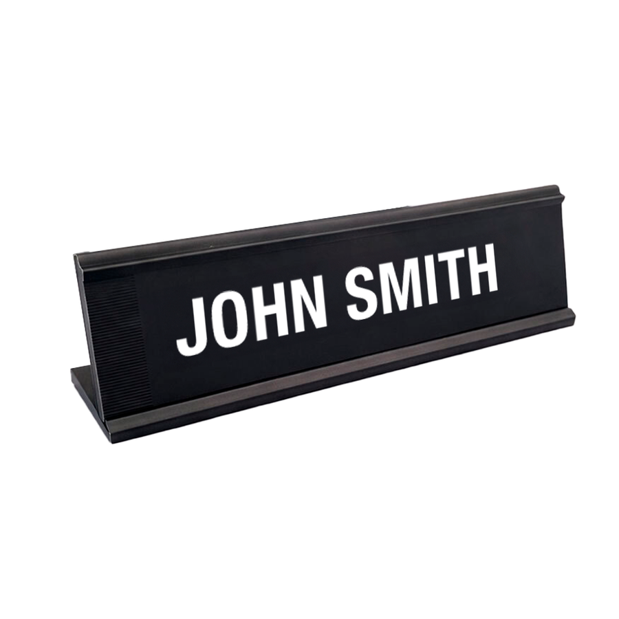 Metal Desktop Name Badges - Custom Aprons Now