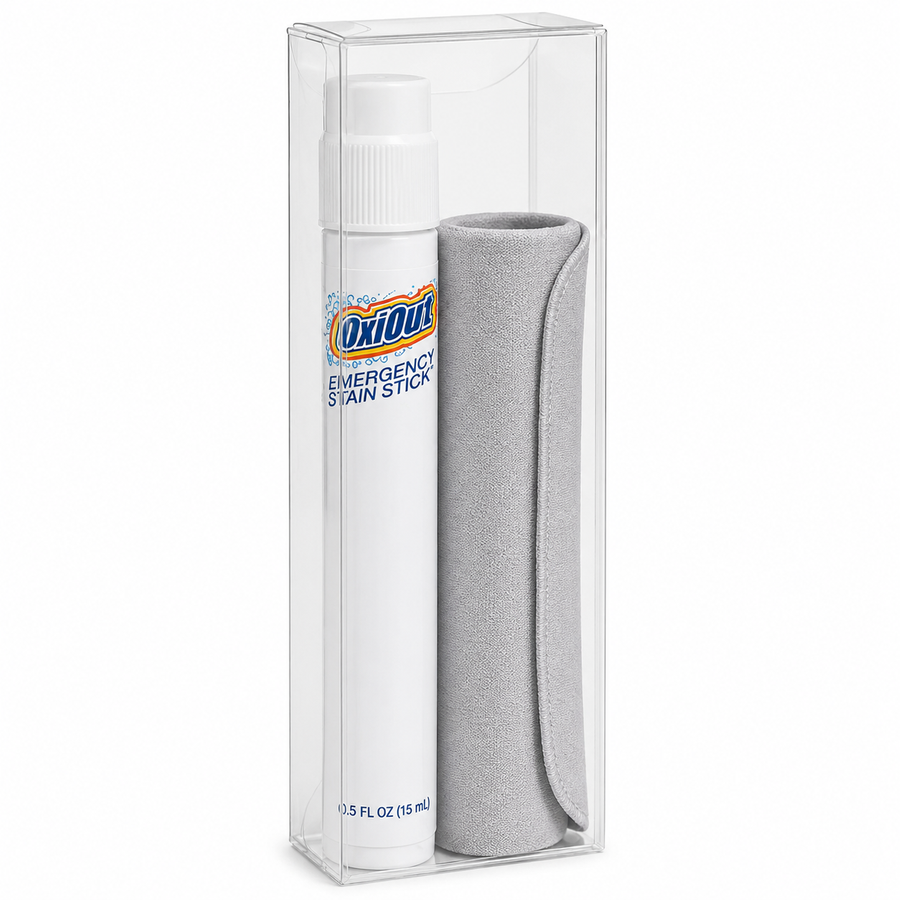 OxiOut Emergency Stain Stick Travel Kits with Premium Microfiber Cloths - Table Covers Now