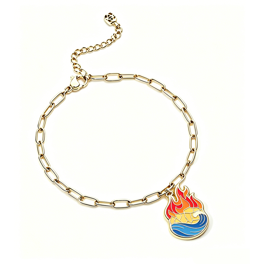 Hard Enamel Charm Bracelets - Custom Aprons Now