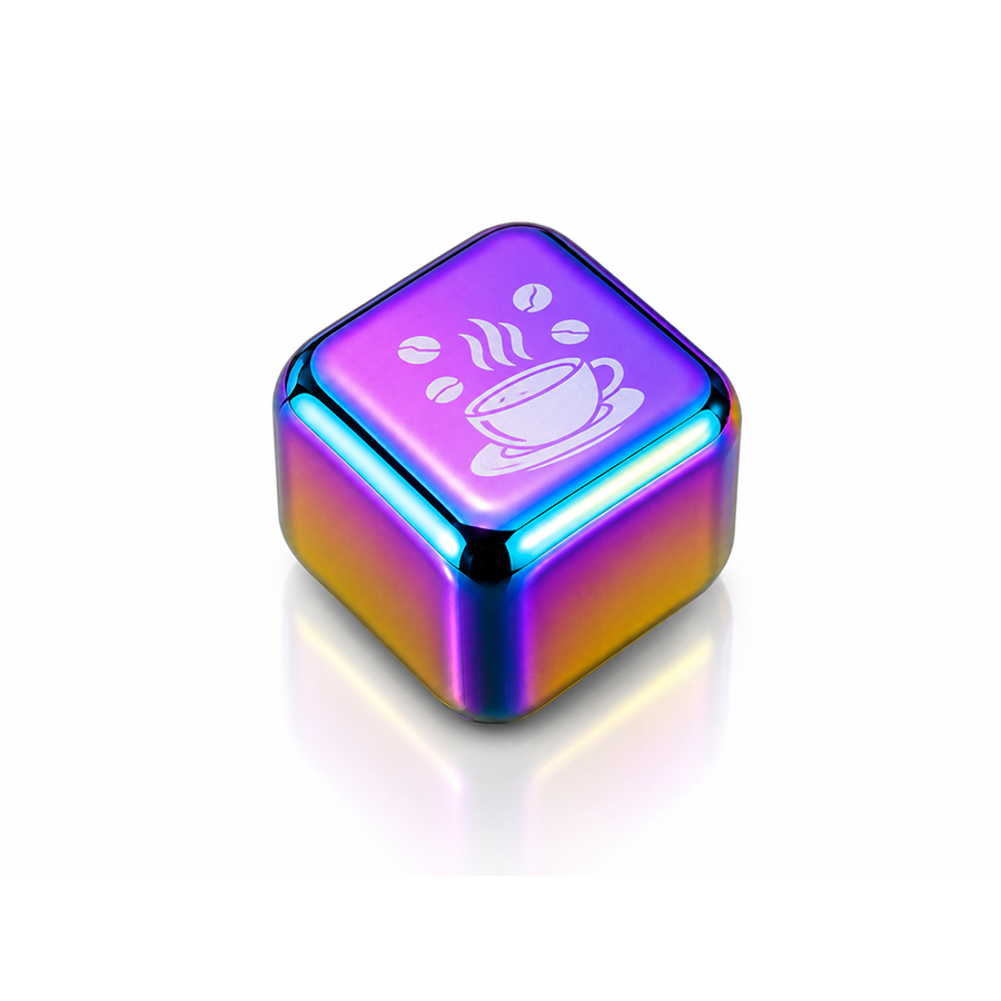 Rainbow Stainless Steel Ice Cubes - Custom Aprons Now
