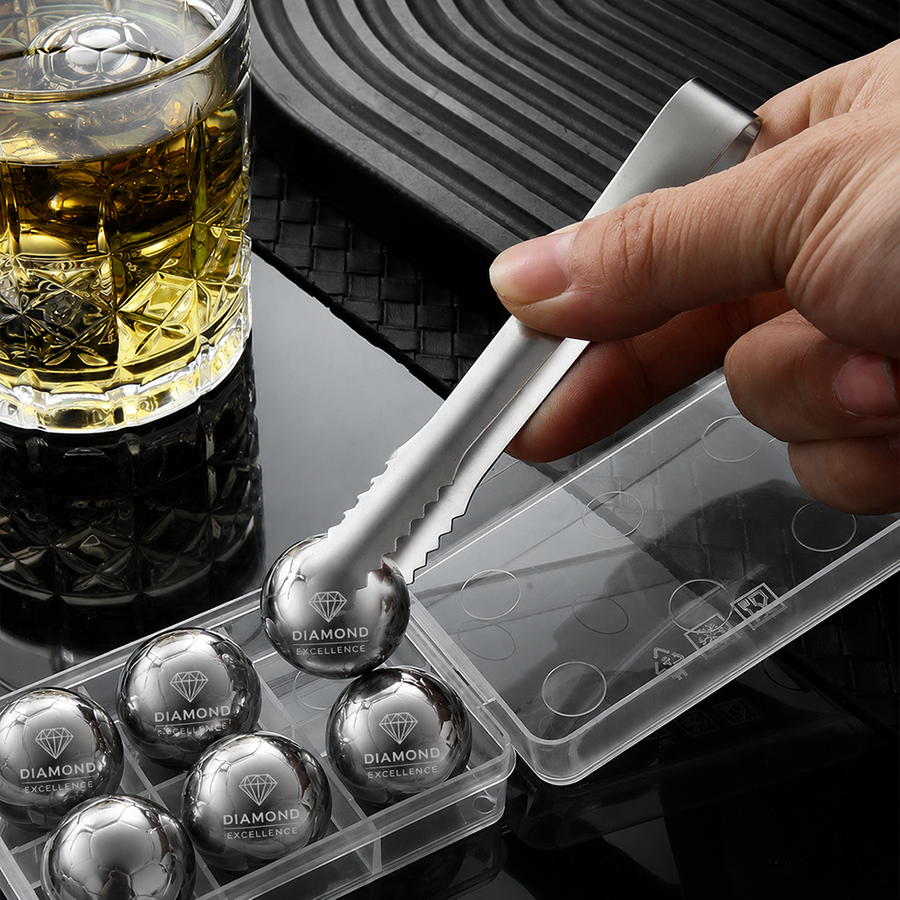 Soccer Ball Stainless Steel Ice Cubes - Custom Aprons Now