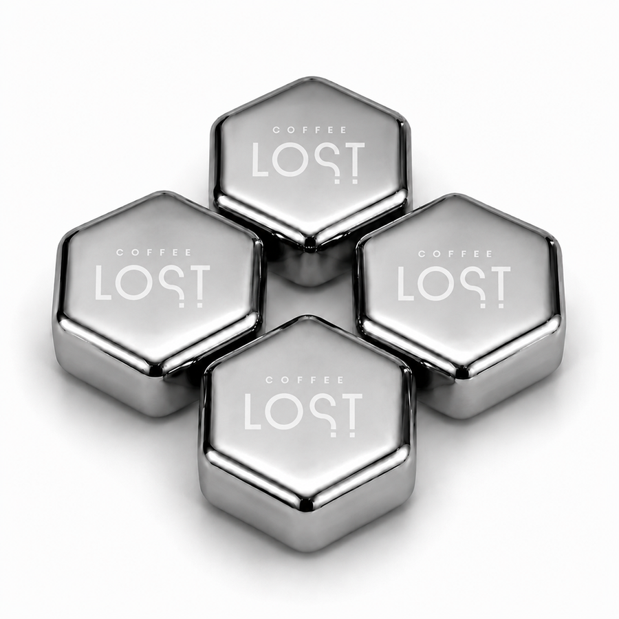 Hexagon Stainless Steel Ice Cubes - Custom Aprons Now