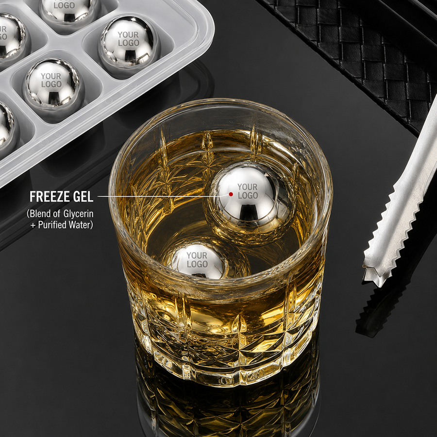 Soccer Ball Stainless Steel Ice Cubes - Custom Aprons Now
