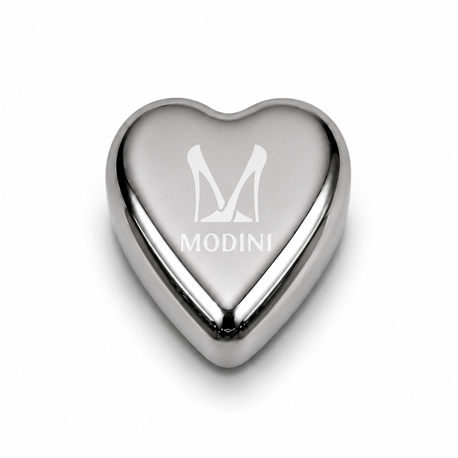 Heart-Shaped Stainless Steel Ice Cubes - Custom Aprons Now