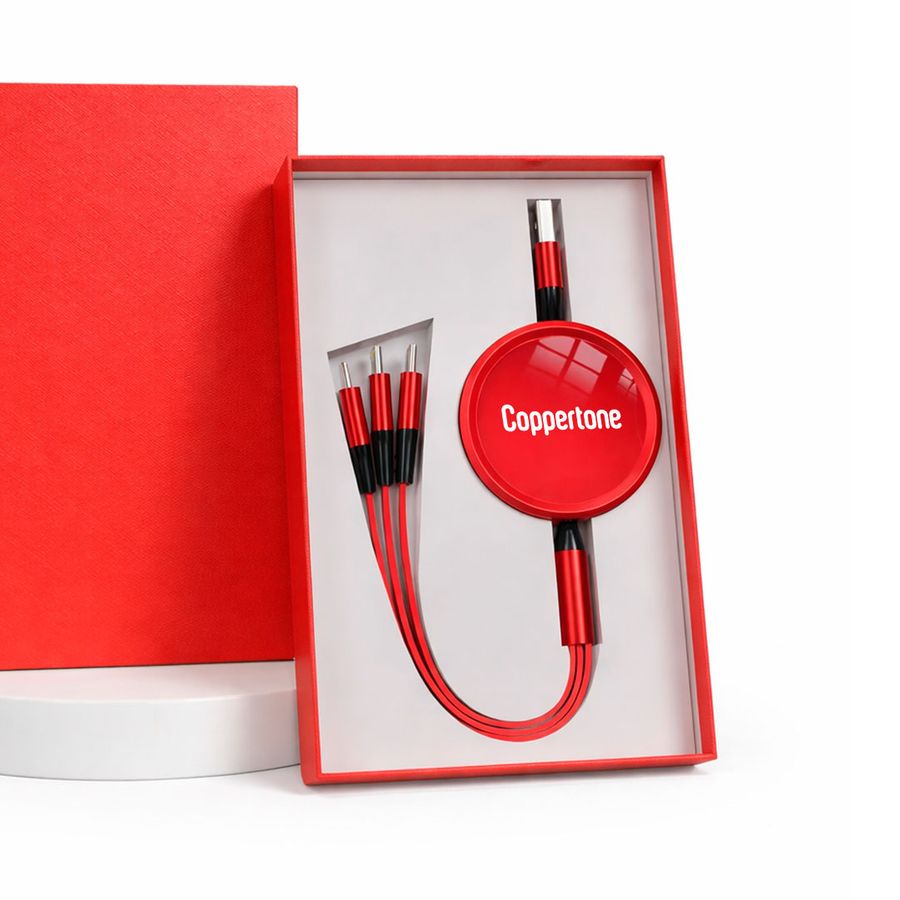 Soft Silicone 3-in-1 Charging Cables - Custom Aprons Now