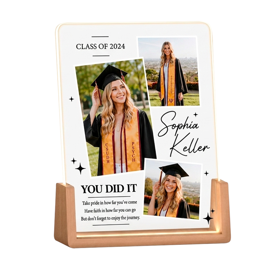 Acrylic Night Light Photo Frames - Custom Aprons Now