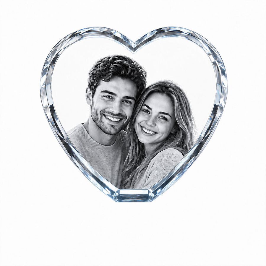 Crystal Engraved Photo Frames - Custom Aprons Now