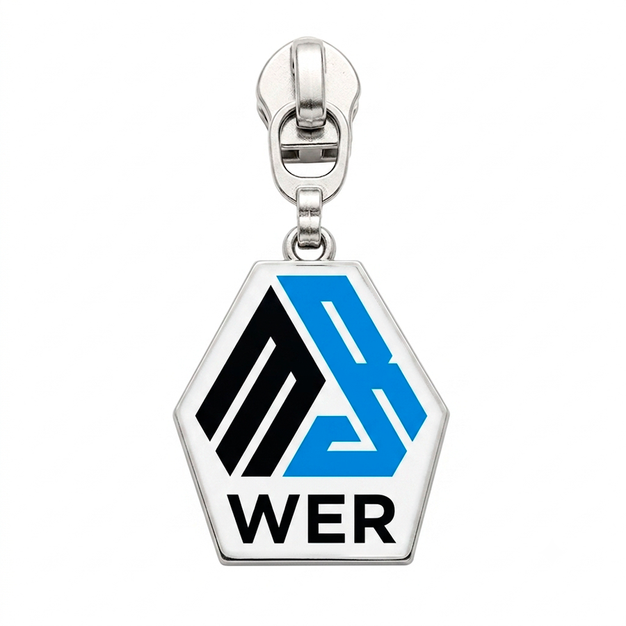 Offset Printing Metal Zipper Pullers - Custom Aprons Now