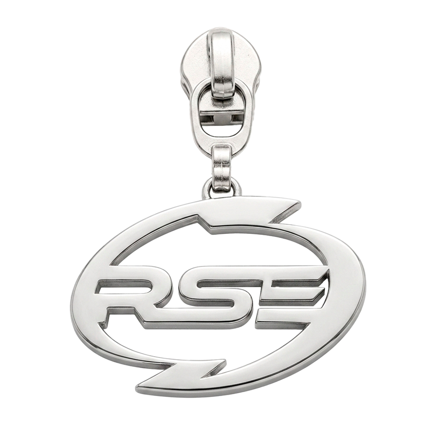 Die Struck Metal Zipper Pullers - Custom Aprons Now
