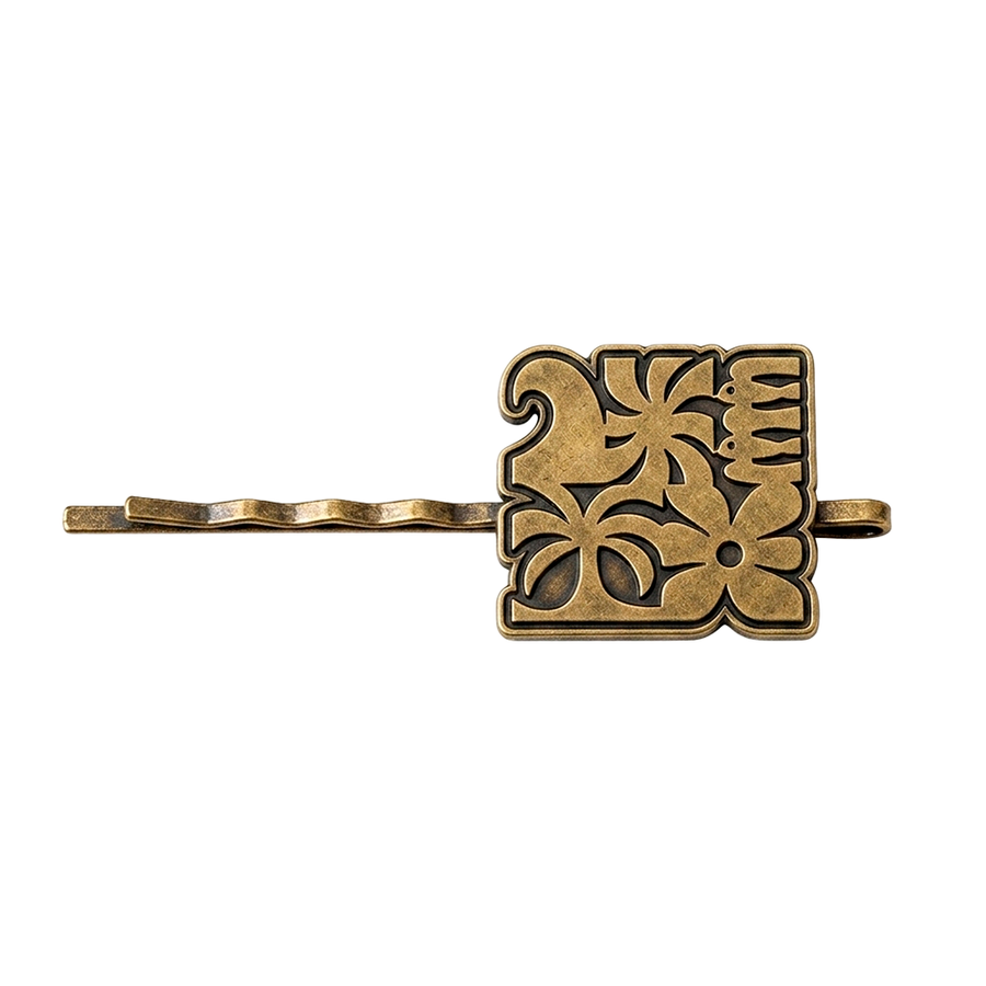Die Struck Metal Hair Clips - Custom Aprons Now