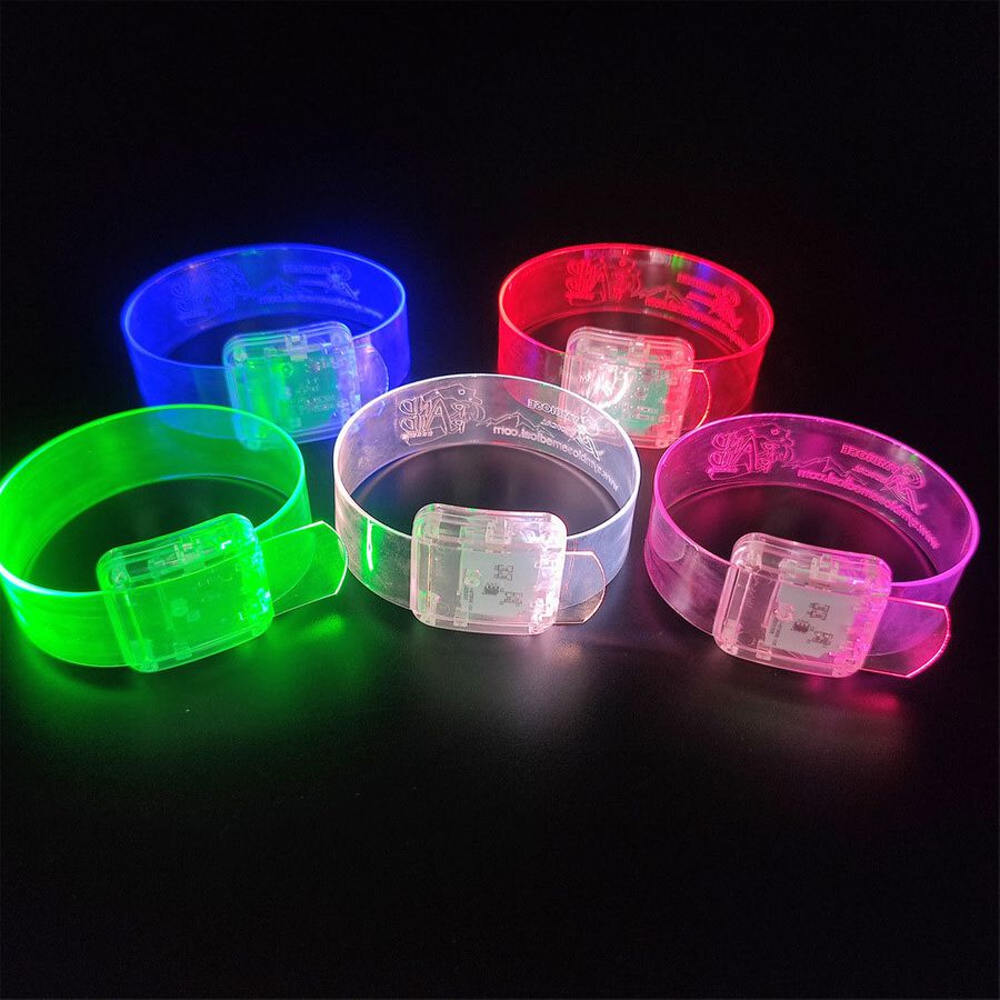 Light Up Plastic Wristbands - Custom Aprons Now