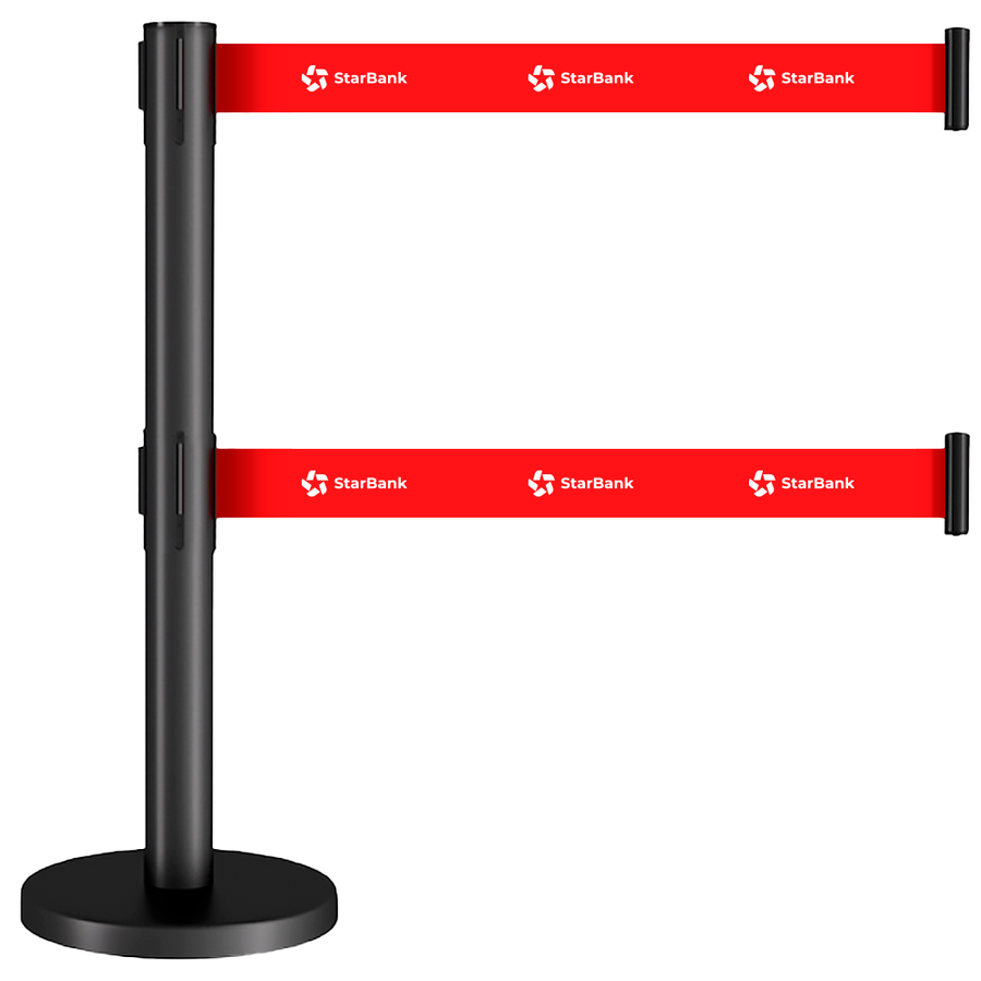 Dual Belts Stanchions - Custom Aprons Now