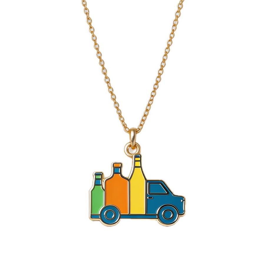 Hard Enamel Charm Necklaces - Custom Aprons Now