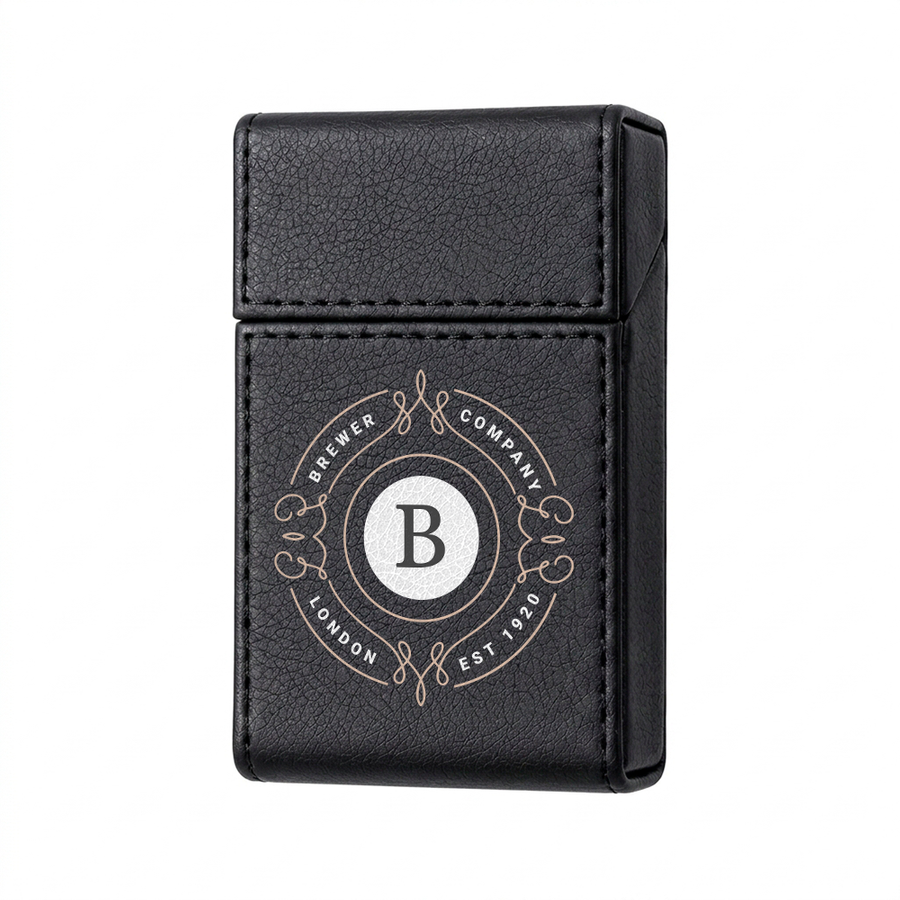 Flip Top PU Leather Full Bag Cigarette Cases - Custom Aprons Now