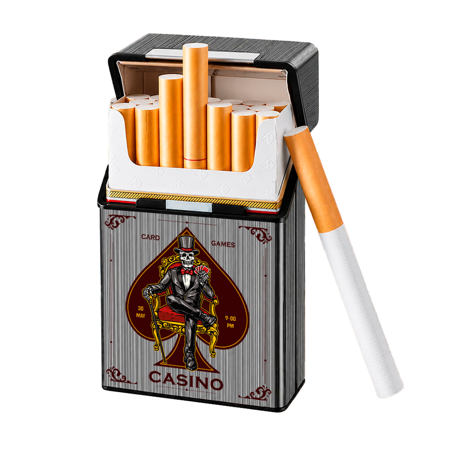 Metal Lid Cigarette Cigarette Cases - Custom Aprons Now