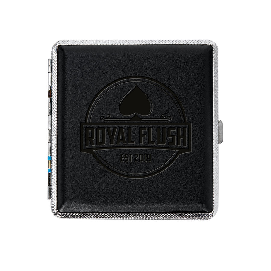 Leather Grain Metal Cigarette Cases - Custom Aprons Now