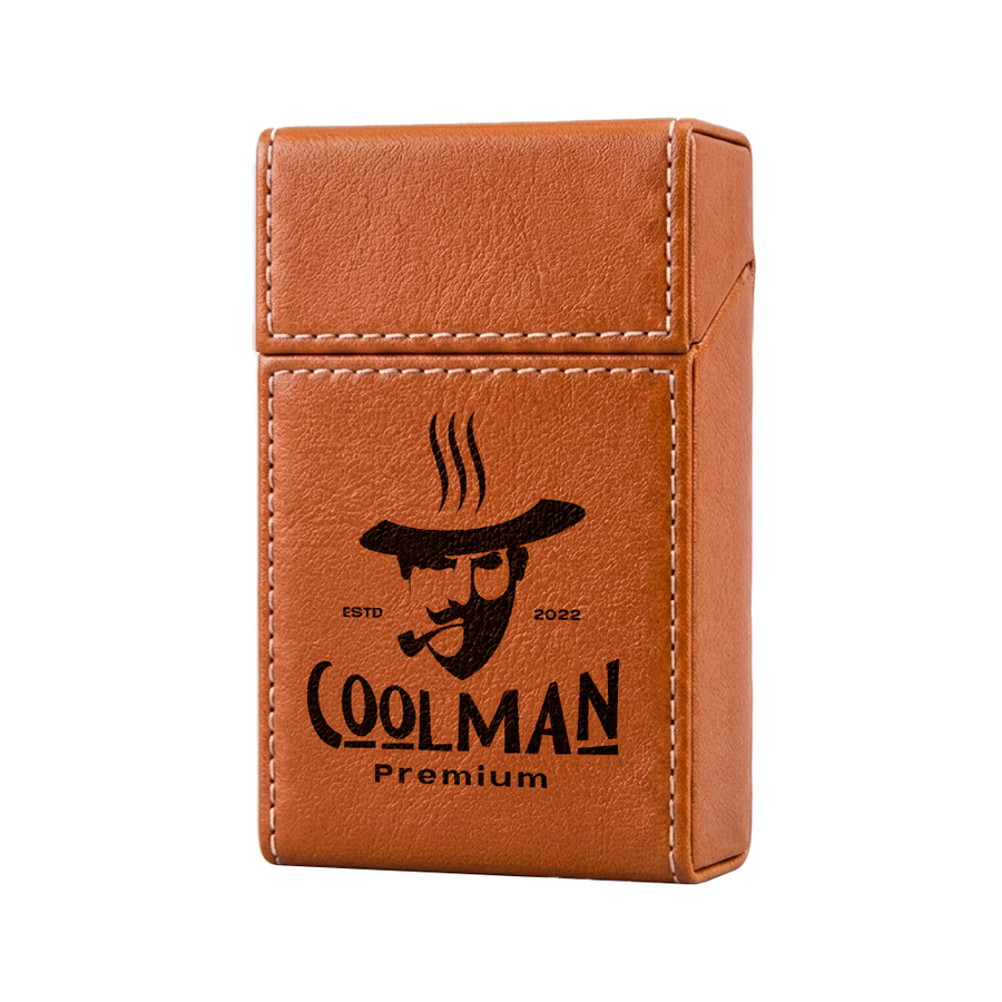 Flip Top PU Leather Full Bag Cigarette Cases - Custom Aprons Now