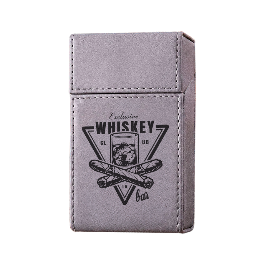Flip Top PU Leather Full Bag Cigarette Cases - Custom Aprons Now