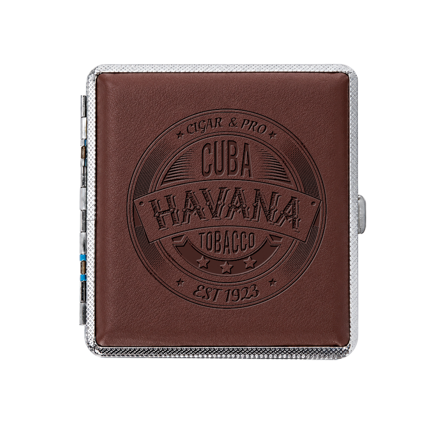 Leather Grain Metal Cigarette Cases - Custom Aprons Now