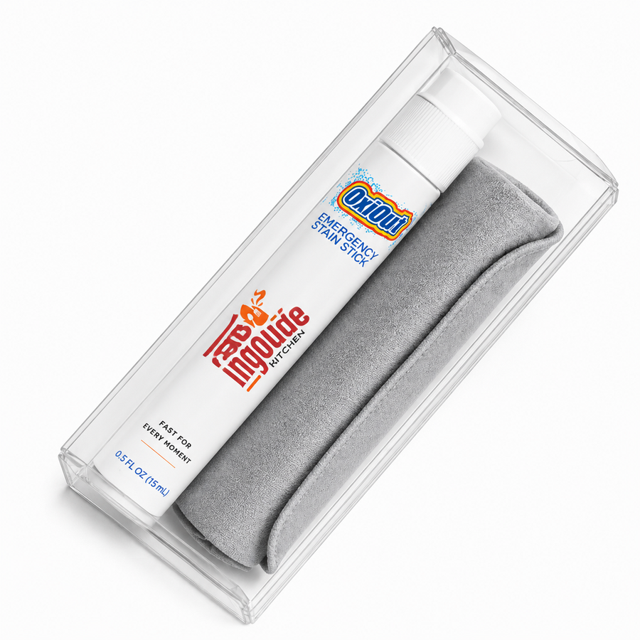 OxiOut Emergency Stain Stick Travel Kits with Premium Microfiber Cloths - Custom Aprons Now