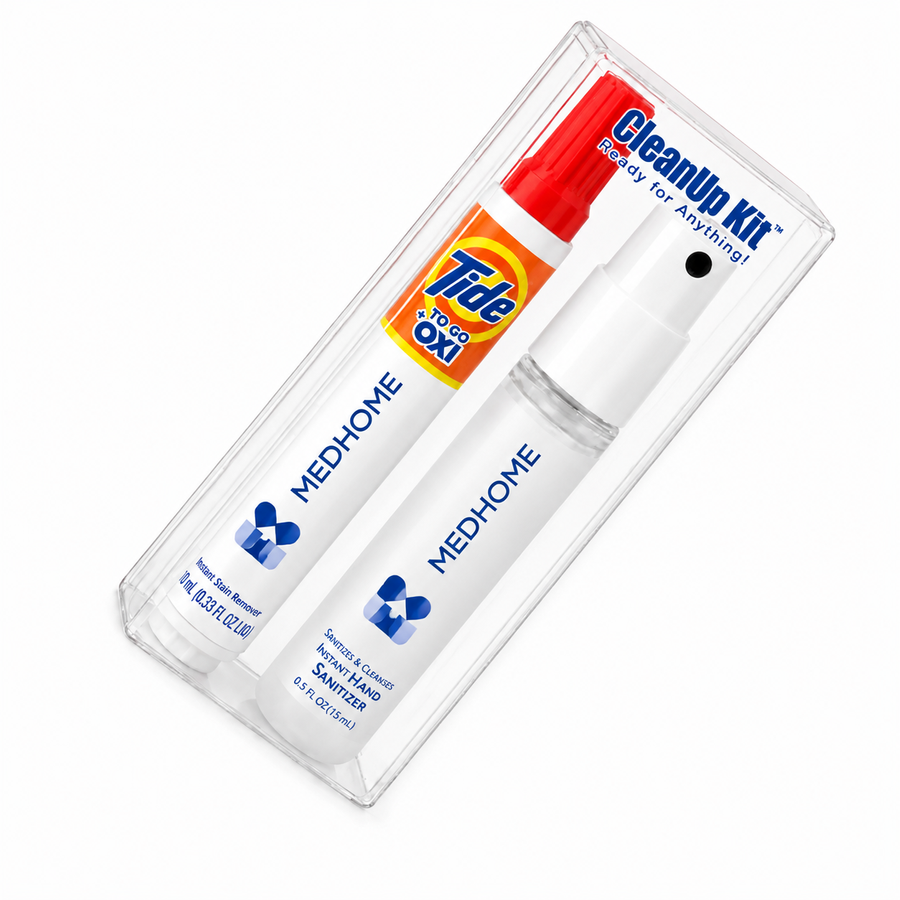 CleanUp Kit - Tide® to Go + Oxi and Sani-Pen® Clipless™ Travel Kits - Table Covers Now