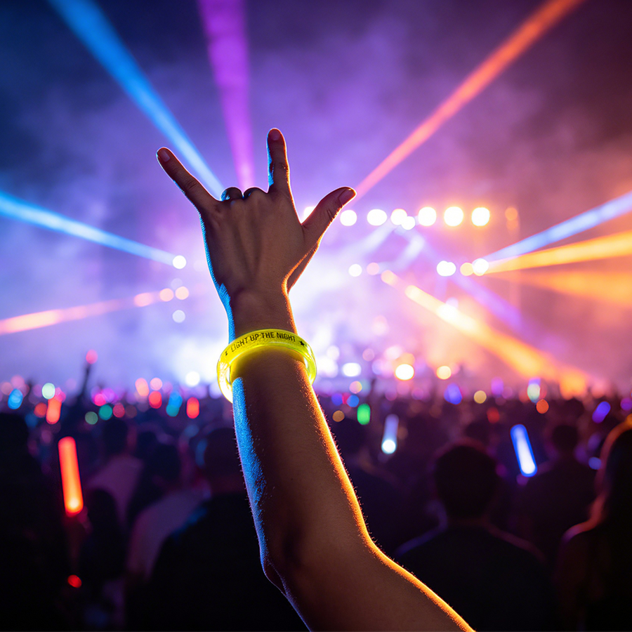 Custom Acrylic Glow Bracelets - Custom Aprons Now