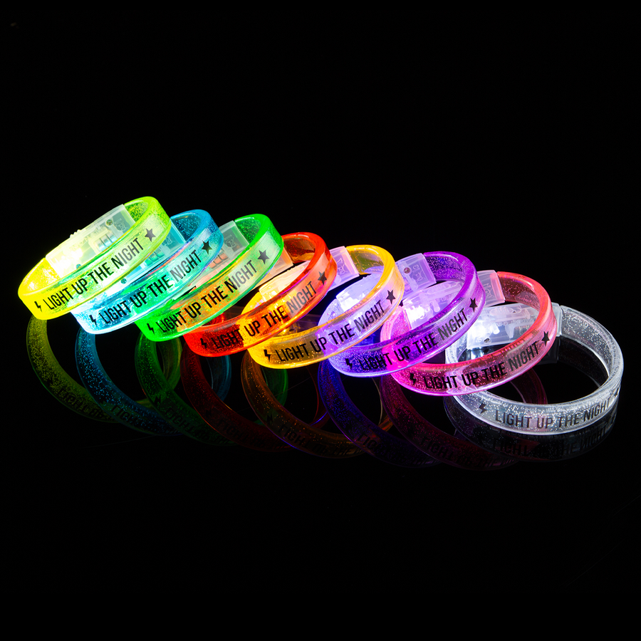 Custom Acrylic Glow Bracelets - Custom Aprons Now