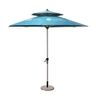Wood Market Umbrella - 9 ft Blue