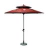 Wood Market Umbrella - 9 ft Maroon